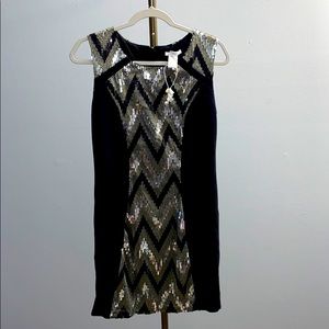 Black sequin dress